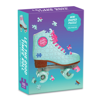 Board Game Let the Good Times Roll Roller Skate 100 Piece Mini Shaped Puzzle Book