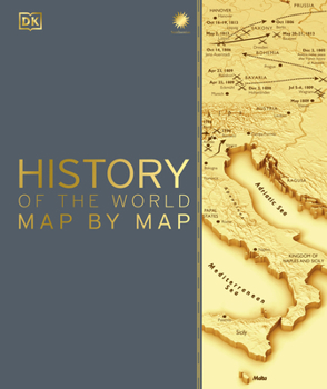 Hardcover History of the World Map by Map Book