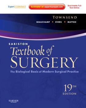 Hardcover Sabiston Textbook of Surgery: The Biological Basis of Modern Surgical Practice [With Web Access] Book