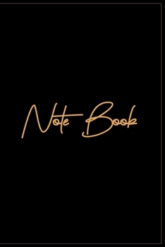 Note Book: Black & Gold Note Book/ Journal