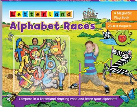 Hardcover Alphabet Races: A Magnetic Play Book