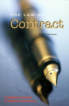 Paperback The Law of Contract Book