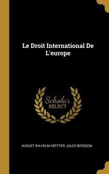 Le Droit International De L'europe