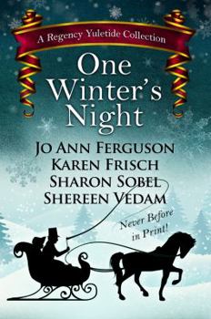 Hardcover One Winter's Night: A Regency Yuletide Collection [Large Print] Book