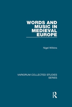 Paperback Words and Music in Medieval Europe Book