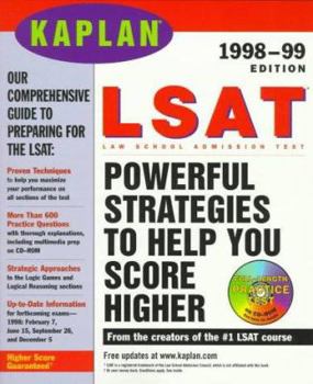 Paperback Kaplan LSAT 1998 99 with CD ROM: Law School Admission Test [With CDROM] Book