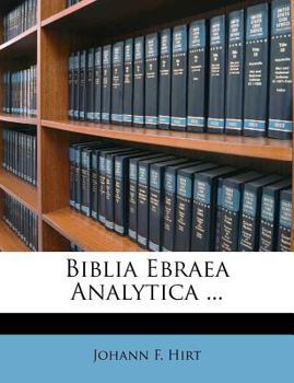 Paperback Biblia Ebraea Analytica ... Book