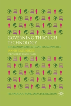 Paperback Governing Through Technology: Information Artefacts and Social Practice Book