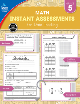 Paperback Instant Assessments for Data Tracking, Grade 5: Math Book