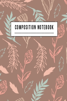 Paperback Composition Notebook: College Ruled 6" x 9" Writing Notes Journal, Office, Kids, School and college student. Book