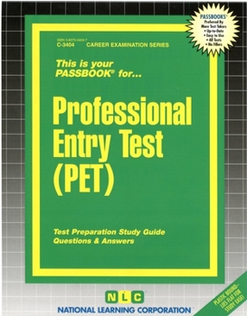 Spiral-bound Professional Entry Test (Pet) Book