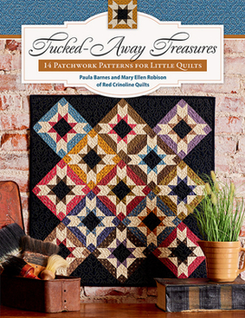 Paperback Tucked-Away Treasures: 14 Patchwork Patterns for Little Quilts Book