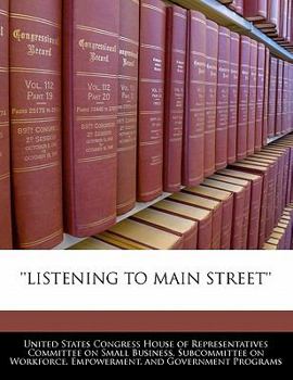 Paperback 'Listening to Main Street' Book