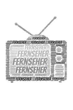 Fernseher: Notizblock | Notizbuch | DIN A5, 120 Seiten | Liniert, Lined, Linien | Notizen, Termine, Planer, Tagebuch, Organisation | Wortwolke Geschenk (German Edition)
