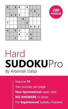Paperback Hard Sudoku Pro: Book for Experienced Puzzlers (200 puzzles) Vol. 74 Book