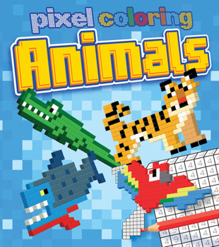 Paperback Pixel Coloring: Animals Book