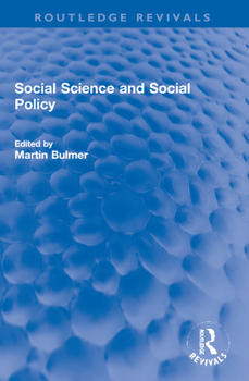 Paperback Social Science and Social Policy Book