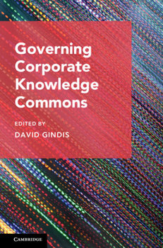 Hardcover Governing Corporate Knowledge Commons Book