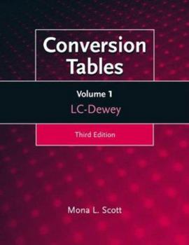 Paperback Conversion Tables [3 Volumes]: Set- Dewey-LC (Volume 2), LC-Dewey (Volume 1), Subject Headings, LC and Dewey (Volume 3) Book