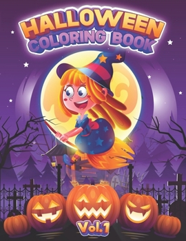 Paperback Halloween Coloring Book: For Kids Vol.1 Book