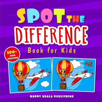 Paperback Spot the Difference Book for Kids: Over 100 hilarious illustrations with solutions, the perfect way to improve Observation and Concentration Skills fo [Large Print] Book