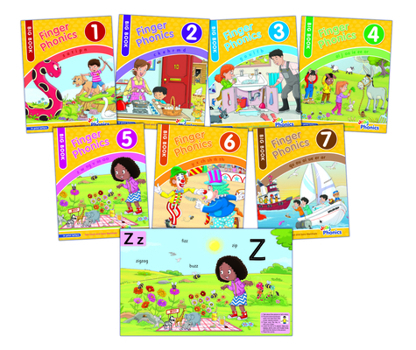 Paperback Finger Phonics Big Books 1-7: In Print Letters (American English Edition) Book