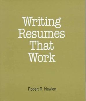 Paperback Writing Resumes That Work Book