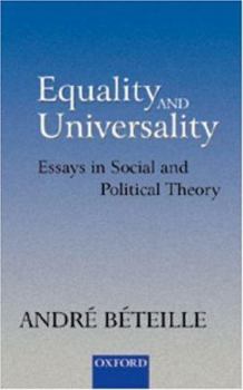 Hardcover Equality and Universality: Essays in Social and Political Theory Book