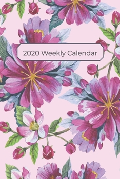 Paperback 2020 Weekly Calendar: Watercolor Apple Blossoms Book