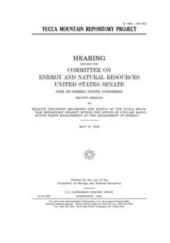 Paperback Yucca Mountain repository project Book