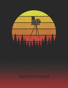 Monthly Planner: Old Camera | 2 Year Planning for Jan 2020 to Dec 2021 | Retro Vintage Sunset Cover | January 20 - December 21 | Planning Organizer ... | Plan Days, Set Goals & Get Stuff Done