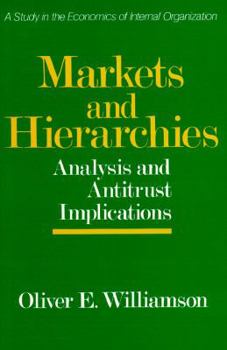 Paperback Markets and Hierarchies: A Study in the Internal Organizations Book