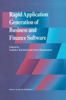 Paperback Rapid Application Generation of Business and Finance Software Book