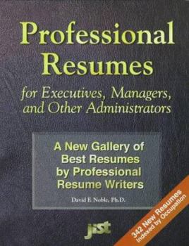 Paperback Professional Resumes for Executives, Managers, & Other Administrators Book