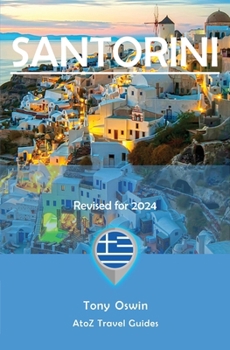 Paperback A to Z guide to Santorini 2024 Book