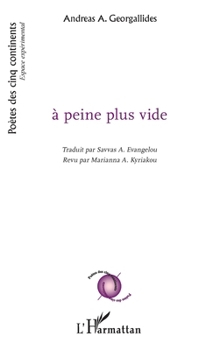 Paperback à peine plus vide [French] Book
