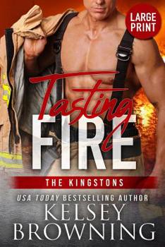 Paperback Tasting Fire (Large Print Edition) [Large Print] Book