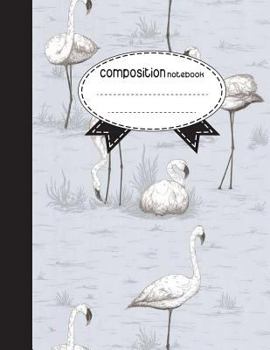 Composition Notebook, 8.5 x 11, 110 pages: Great egret :