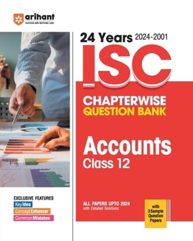 Paperback ISC Chapterwise Accounts 12th Book
