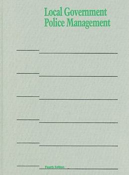 Hardcover Local Government Police Management Book