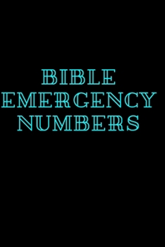 Paperback Bible Emergency Numbers Journal: 40 Lined Pages with (Compact 6"x 9") Happiness Journal, Happy Planner, Goal Planner, Productivity Planner, Happy Plan Book