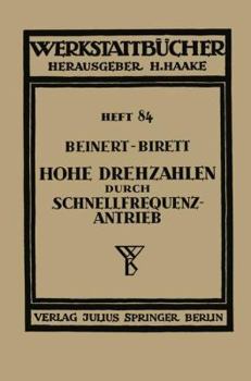 Paperback Hohe Drehzahlen Durch Schnellfrequenz-Antrieb [German] Book