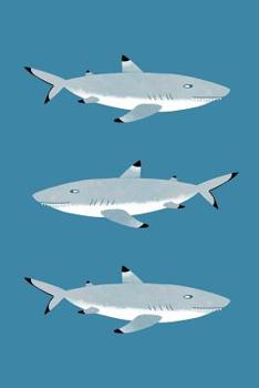 Paperback Notes: A Blank Squared Paper Journal with Black Tipped Reef Shark Cover Art Book