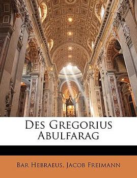 Paperback Des Gregorius Abulfarag [Syriac] Book