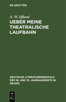 Hardcover Ueber Meine Theatralische Laufbahn [German] Book