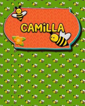 Paperback Handwriting Practice 120 Page Honey Bee Book Camilla: Primary Grades Handwriting Book K-2 Book