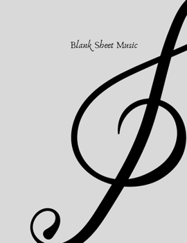 Blank sheet music notebook, songwriting and composition Manuscript staff: blank sheet music 8.5 x 11, 109 pages, journal and diary music notebook