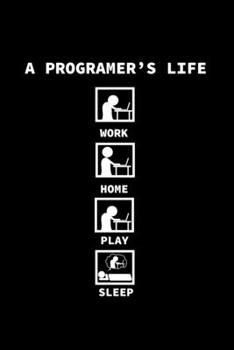 Paperback Notebook: Programmer Coffee Daily Rhythm Funny Gift 120 Pages, 6X9 Inches, Blank Book