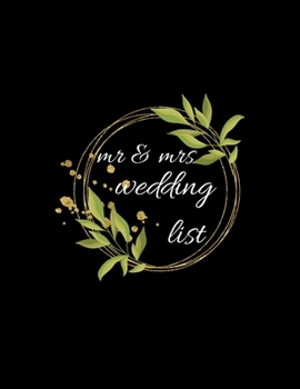 Paperback mr & mrs wedding list: Visitors Guestbook: Rustic Wooden Wood Guest Signing Book - Address Contact Message Log Tracker Recorder Address Lines Book