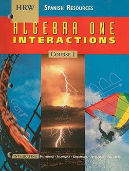 Paperback Algebra One Interactions: Course 1: Spanish Resources (Spanish Edition) [Spanish] Book